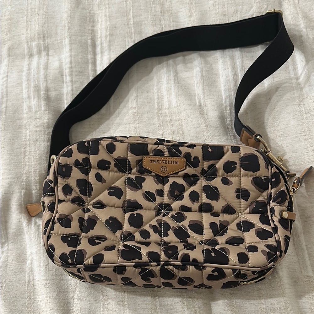Twelve Little Luxe Leopard Print Diaper  Clutch